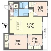 メゾンスクエアの間取り画像