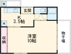 山本貸家の間取り画像