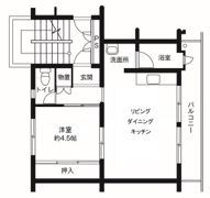 ビレッジハウス仙台鶴ケ谷二丁目13号棟の間取り画像