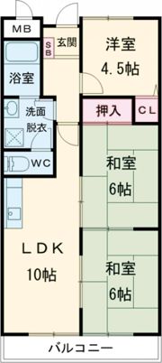 アーバンハイム郡山の間取り画像