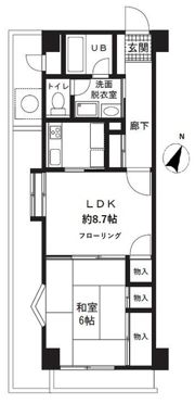カサグランデ大宮の間取り画像