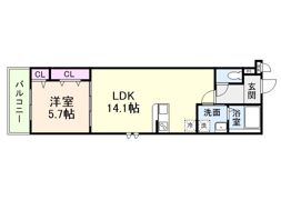 フジパレス池浦町四丁目A棟(仮称)の間取り画像