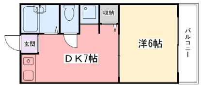 インタービレッジ三条の間取り画像