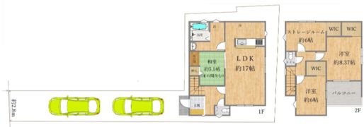 大和高田市池田6号棟の間取り画像