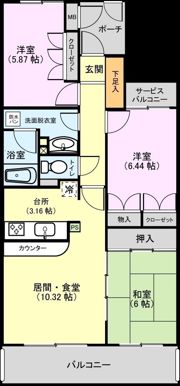 ブライティ広沢の間取り画像