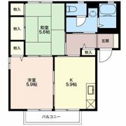グリーンハイツ島立 Aの間取り画像