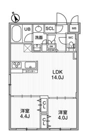 ﾙﾈｻﾝｽｺｰﾄ桜新町の間取り画像