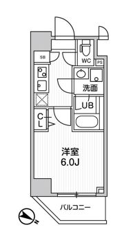 ALTERNA横濱阪東橋の間取り画像