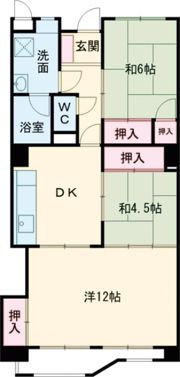 駅南ハイツの間取り画像