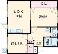スカイコート松岡の間取り画像