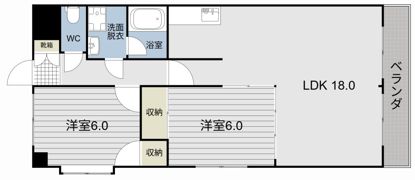 日宝エミール天文館の間取り画像