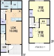 Douxmaison 吉田林 Bの間取り画像