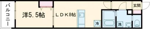 MELDIA福生Ⅲの間取り画像