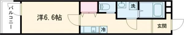 MELDIA福生Ⅲの間取り画像