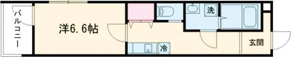 MELDIA福生Ⅲの間取り画像