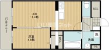 田畑ハイツルシアスⅧの間取り画像