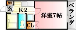 レジデンス上安の間取り画像