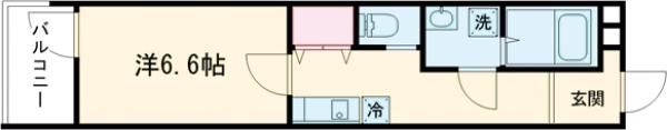 MELDIA福生Ⅲの間取り画像