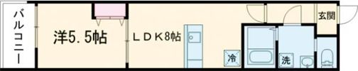 MELDIA福生Ⅲの間取り画像