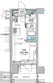 レジディア蒲田Vの間取り画像