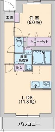 パラッツォ淵野辺Ⅲの間取り画像