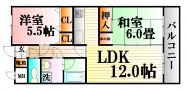 SS八木ハイツの間取り画像