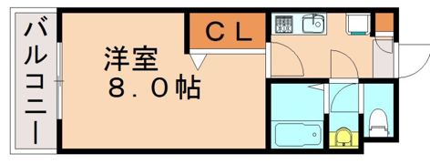 ボナージュ室見の間取り画像