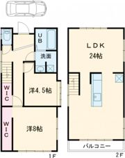 西分2丁目貸家の間取り画像