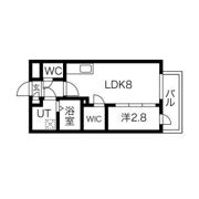 アソシエ中村※FR1か月&初回保証料無料&火災保険料1年分負担キャンペーン中。の間取り画像
