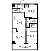 エバーグレース当麻の間取り画像