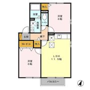 カームヒルズ ABの間取り画像