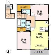 ファヴォーレⅠⅡⅢ Ⅰの間取り画像