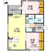 COEUR八日市（ｸｰﾙﾖｳｶｲﾁ）の間取り画像