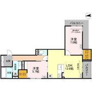 COEUR八日市（ｸｰﾙﾖｳｶｲﾁ）の間取り画像