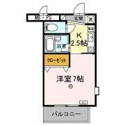 サンタウン竹鼻 Bの間取り画像