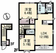 ヒルサイドコート F棟の間取り画像
