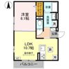 GRAMM御陵荒木Aの間取り画像
