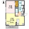 GRAMM御陵荒木Aの間取り画像