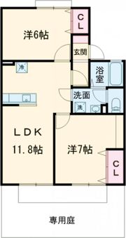 エクセル皆春の間取り画像