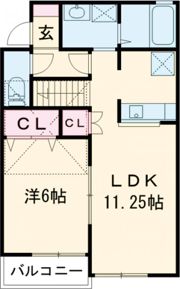 カサグランデ弐番館の間取り画像