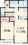 カサグランデ弐番館の間取り画像