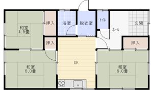 中西尾アパートの間取り画像