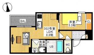 REGALEST 十日市Ⅱの間取り画像
