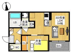 REGALEST 十日市Ⅱの間取り画像