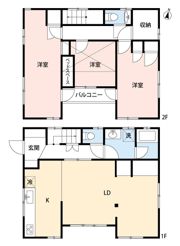 下高井戸戸建ての間取り画像