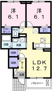ハマナスⅠの間取り画像