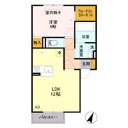 アステール Ⅱ Aの間取り画像