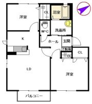 メゾンポラリス Ⅰ棟の間取り画像