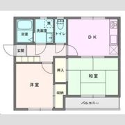 花の杜コーポ東の間取り画像