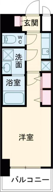 S-RESIDENCE浅間町駅前axial(アクシャル)キャンペーン中の間取り画像